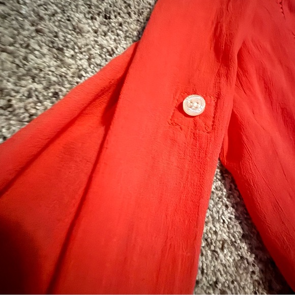 DraperJames x Lands End Button Up Embroidered Shirt Dress Swim Cover Up - Picture 6 of 16